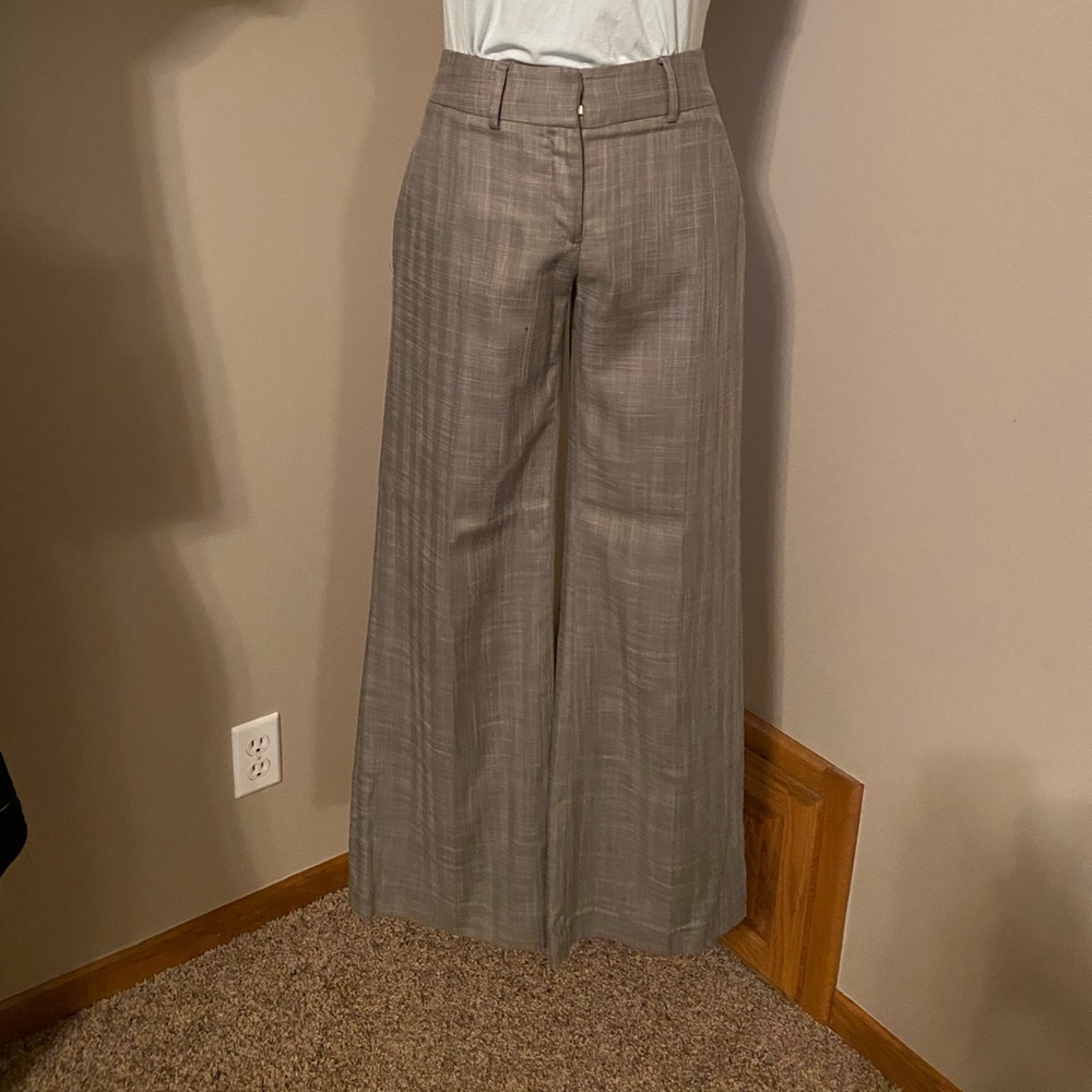 Antonio Melani Plaid Wide Leg Dress Pant